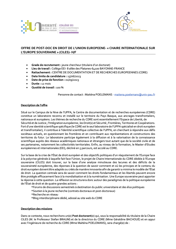 CDRE- Centre Documentation Recherches Européennes tweet media