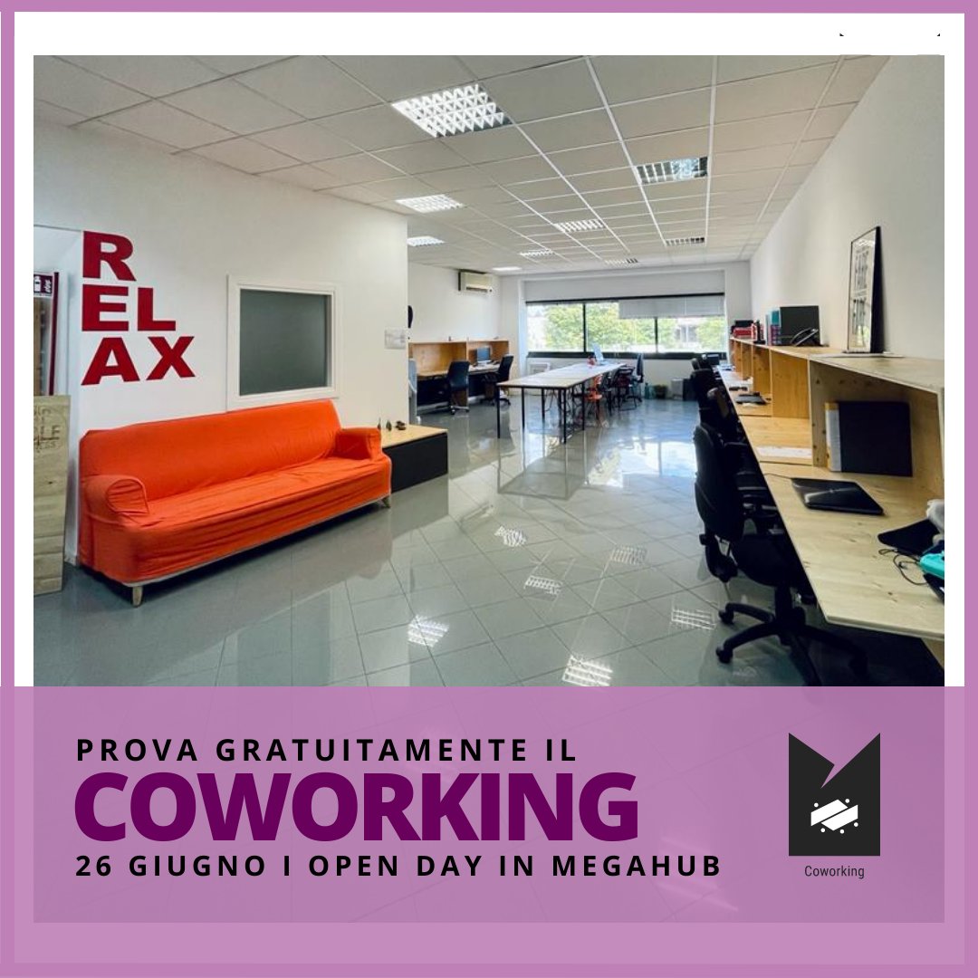 "Possiamo venire a vedere il #coworking?" Certo che 👉sabato 17 giugno per una visita gratuita durante la festa di compleanno di Megahub 👉durante l’open day del 26 Giugno
#Schio #freelance