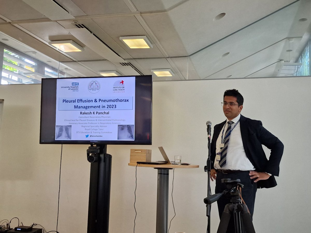 RespiratoryACPs's tweet photo. Our very own Respiratory ACP Network committee member @Padma_RespANP introducing our next speaker Dr Panchal from UHL talking to us about pleural effusion &amp; pneumothorax management. @leicschestdoc #respisbest #RACPN23 https://t.co/VXr0r7XySy