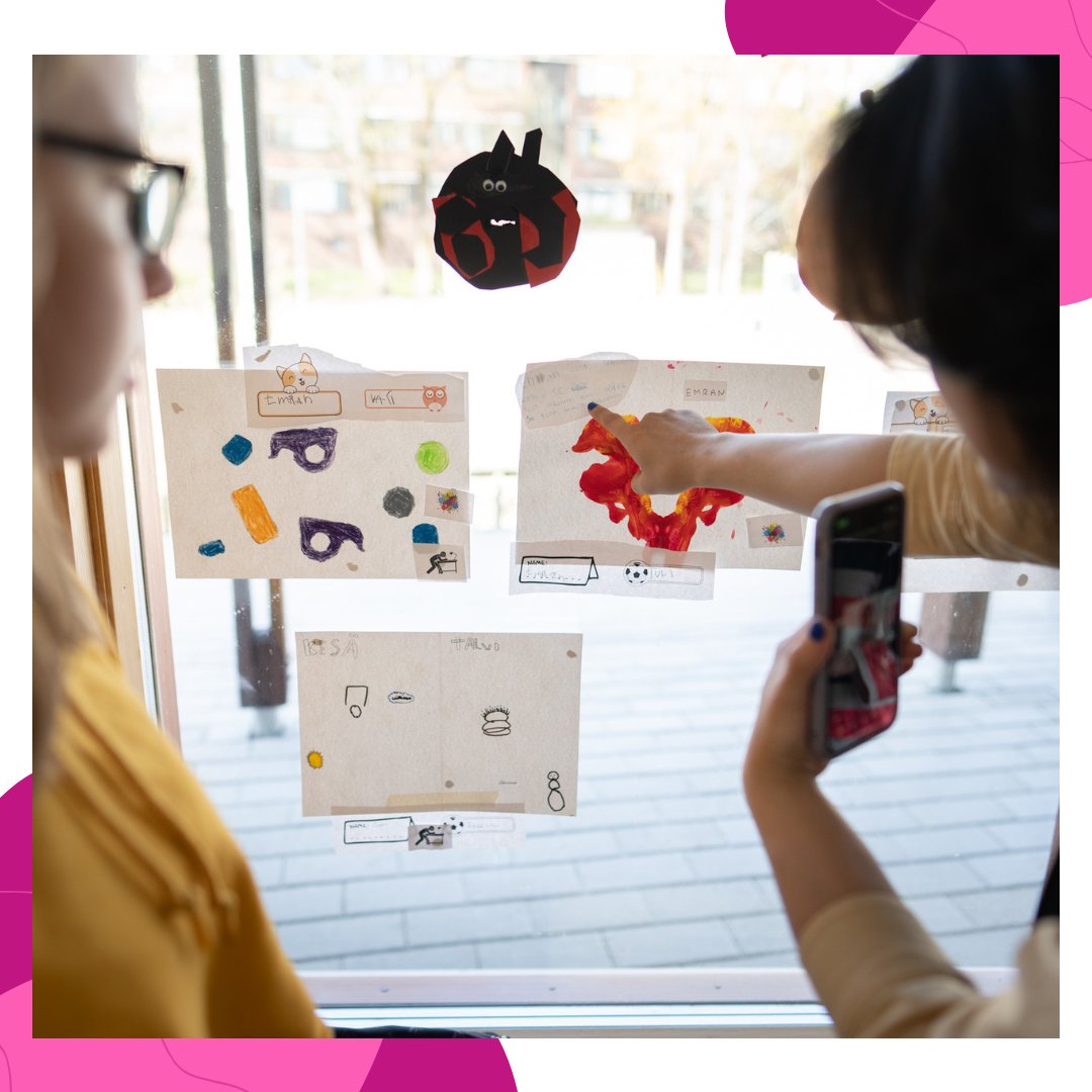 slamoutloud's tweet photo. On May 9, our pilot with Karviaistein Koulu - a special school for students in Helsinki - came to a close with a beautiful showcase.

We saw children engaging with each other’s artworks &amp; reflecting on their 4-month long journey of participating in SOL's arts-based SEL curriculum https://t.co/dafassCVNc