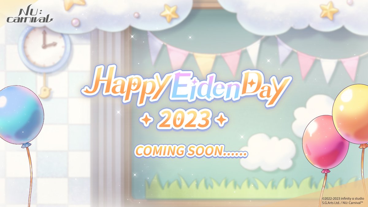 NUCarnivalEn's tweet photo. Master Eiden will be celebrating his birthday on the Klein Continent again. Seems like he's pretty busy preparing something lately......  Your trusty butler only caught a glimpse of this information. Masters, do you have any clues 👀? 

#NUCarnival
#HappyEidenDay2023 https://t.co/qWr1sAgtmj