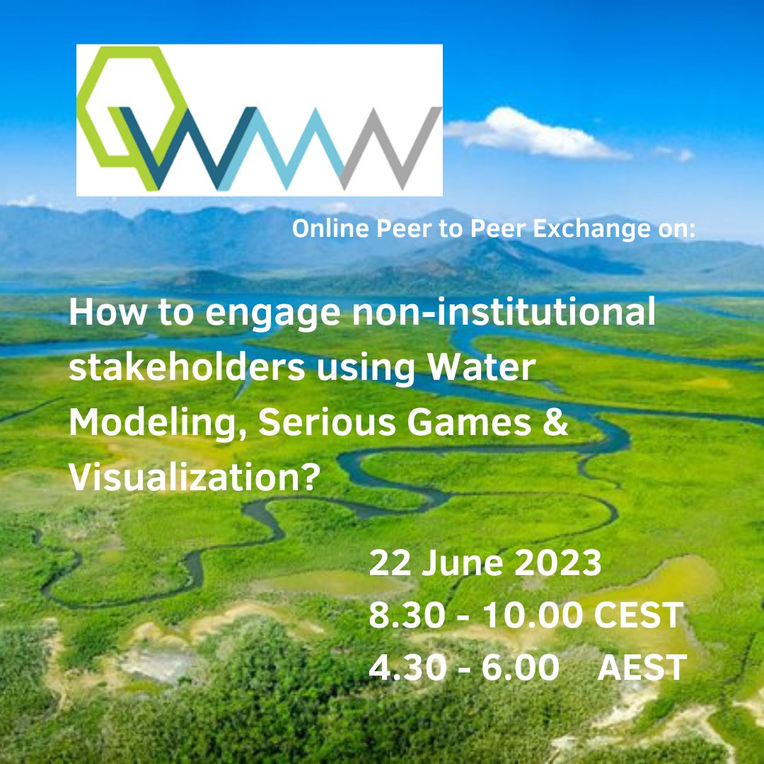 Wie in Nederland is betrokken bij #waterengagement en wil mee discussiëren met ons over het gebruik van visualisatie, spellen of andere technieken op 22 June? We hebben 6 pitchers en veel tijd voor discussie. Registreer vandaag tinyurl.com/ycksfpa2