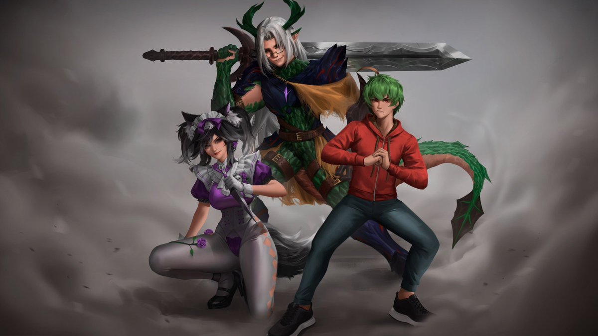 Mr_Apples__'s tweet photo. Who's ready for a fight? 
@Felgrand_TV @PaillySaisei 
thank you soo much @nyahabi2112 for this incredible art. https://t.co/ca5OLLW4nh