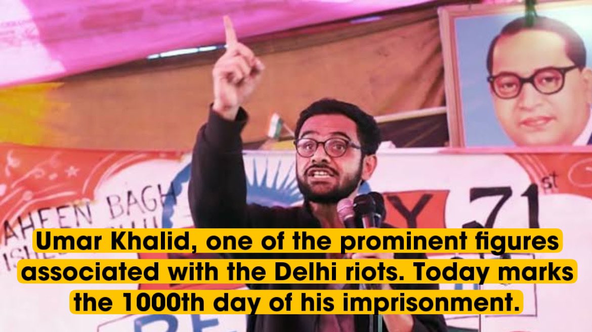 He is Umar Khalid, one of the prominent figures associated with the Delhi riots. The riots which resulted in the loss of 53 lives and left over 700 injured. Today marks the 1000th day of his imprisonment.

His career as a professional Jeehadi is so extensive that it would take…
