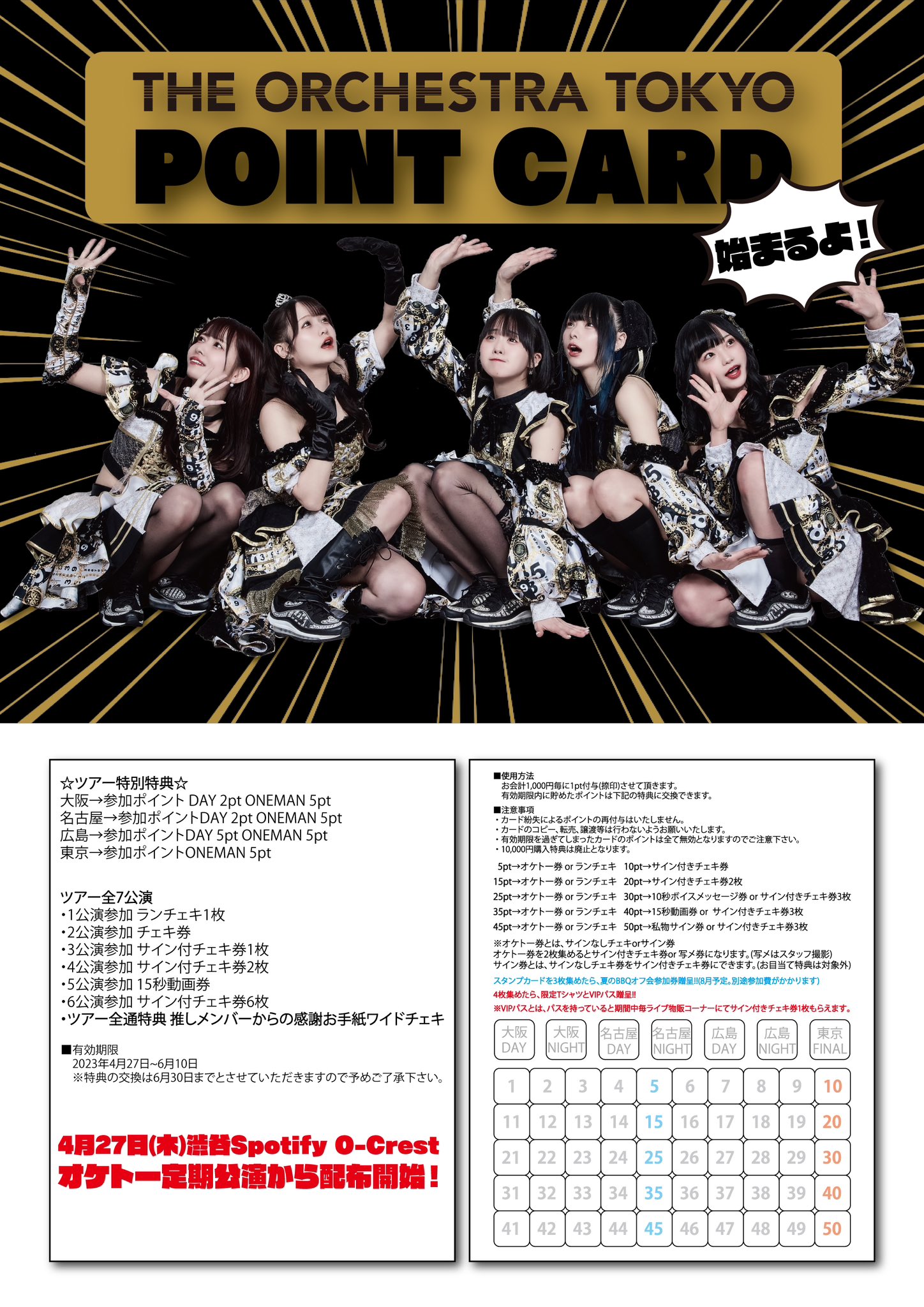 オケトー チェキ券 THE ORCHESTRA TOKYO サイン有り 6枚