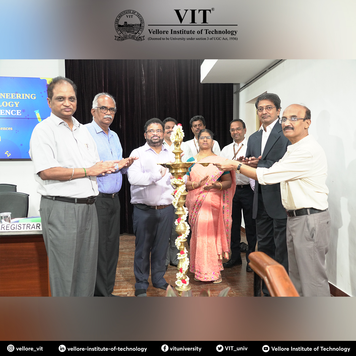 VIT_univ's tweet photo. #SAS organised the 23rd #Science, #Engineering, and #Technology (#SET) Conference on June 8th and 9th, 2023 to present their research ideas, and the keynote speaker, Prof. Ravindran, recommended students to concentrate their #research using #DesignThinking

#VIT #SETConference https://t.co/bRkv30zzOU