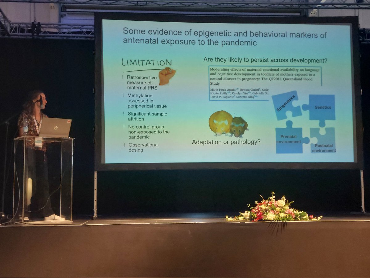 Sarah Nazzari from @unipv having an interesting talk about the effects of prenatal exposure to the #COVID19 pandemic on child socio-cognitive development and sleep and affective problems. @NeurocenterFI