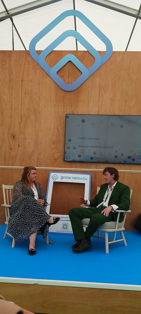 BernardJoyce's tweet photo. Day 2 @GrowRemoteIrl Remote Work Revolution with @paddyjobsman #makingremotework https://t.co/NzUcKKQisf