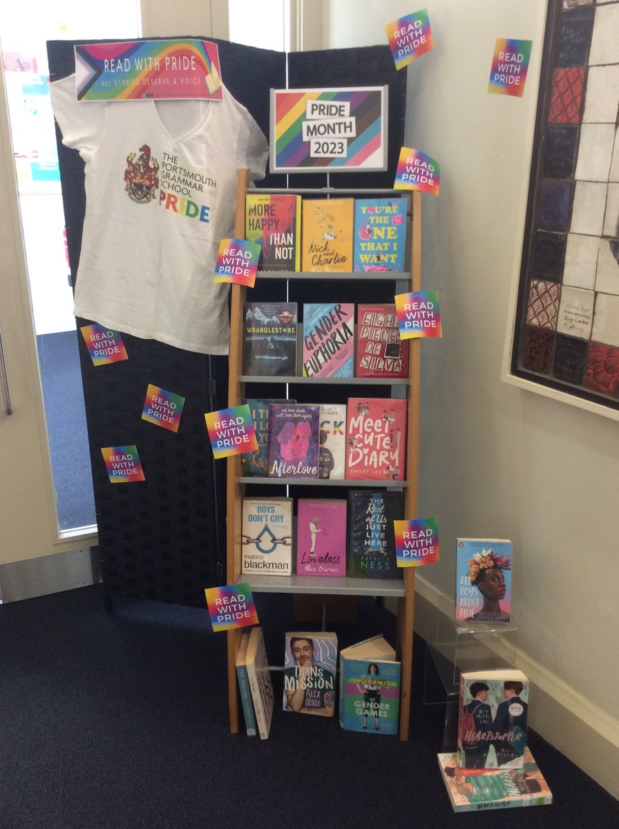 #PrideMonth2023 display @PGS1732 is up and running! #ReadWithPride
