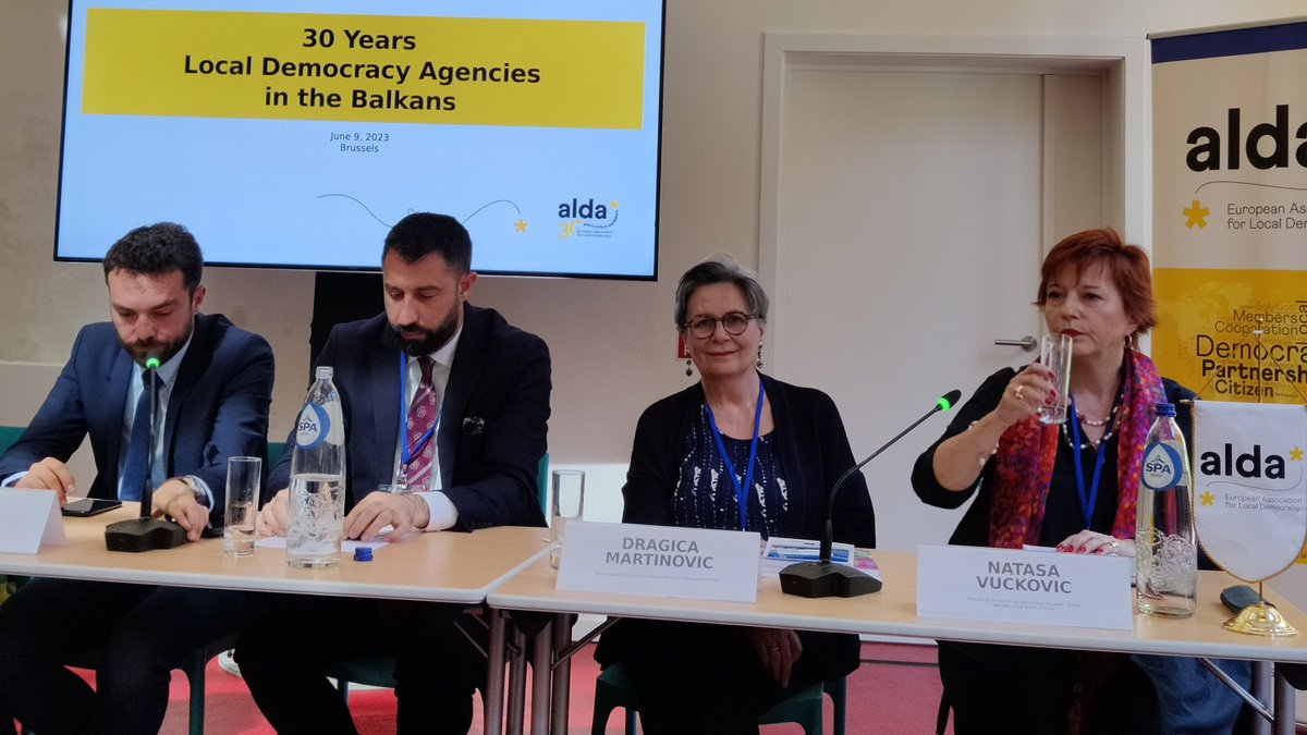 📢 Live from #ALDAFestival2023 ▶️ On behalf of @EESC_President, @DragicaMartino4 presented @EU_EESC activities & strong cooperation with #CivilSociety in the #WesternBalkans region.