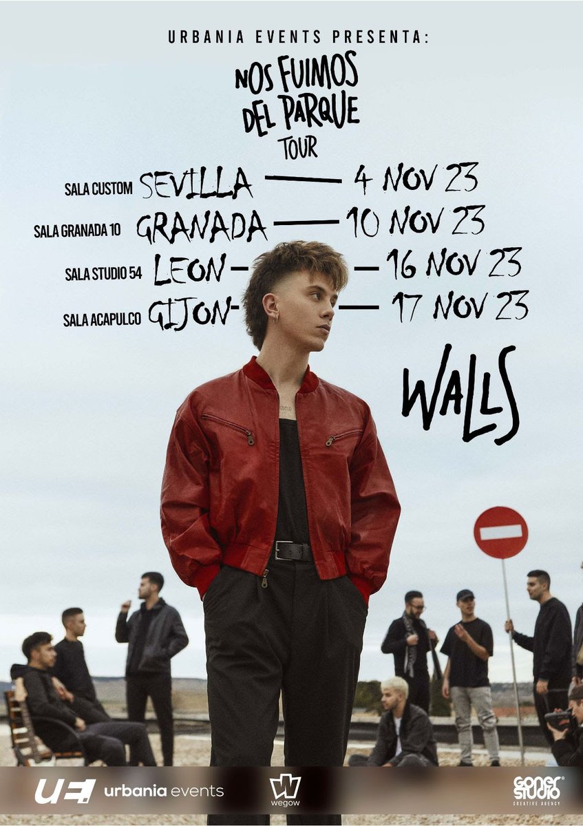 La gira #NosFuimosDelParque de <a href="/wallsitoo/">Ginés</a> suma nuevas fechas para 2023.

📆 04/11 en Sevilla, <a href="/salacustom/">Sala Custom</a> 
📆 10/11 en Granada, @discogranada10 
📆 16/11 en León, @studio54leon 
📆 17/11 en Gijón, <a href="/NVSalaAcapulco/">NV Sala Acapulco</a> 

Entrada a la venta en <a href="/wegowES/">wegowes</a>