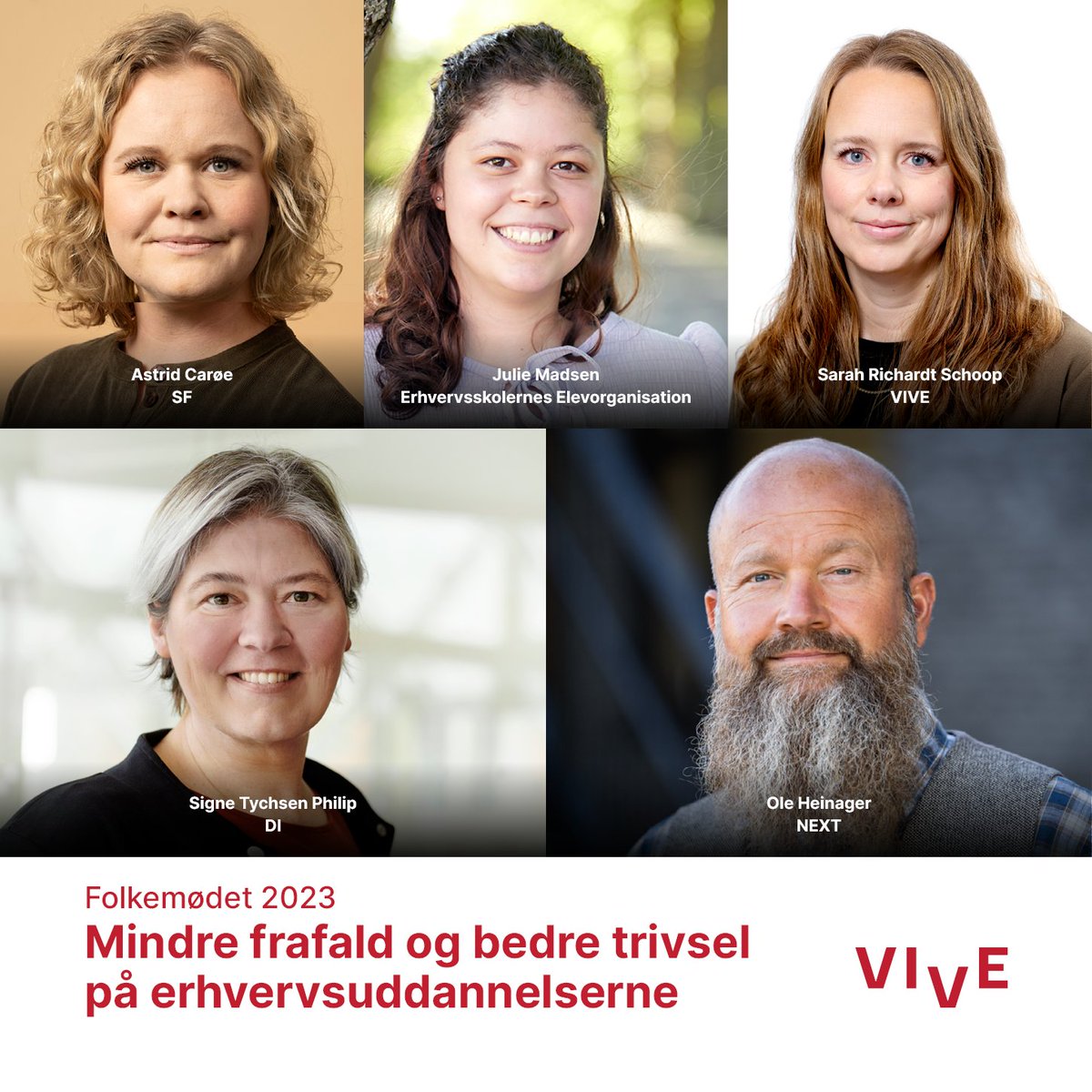 Folkemødedebat: "Mindre frafald og bedre trivsel på erhvervsuddannelserne"
Fredag d. 16. juni kl. 11.30-12.30 i #Faktaboksen, Telt J20 - Kæmpestranden på #fmdk.
Kom og hør debat m. <a href="/AstridCaroee/">Astrid Carøe</a> - <a href="/PhilipSigne/">Signe Tychsen Philip</a> - <a href="/OHeinager/">Ole Heinager</a> - <a href="/JulieKMadsen/">Julie Kølskov Madsen</a> - <a href="/SarahSchoop/">Sarah Schoop</a>