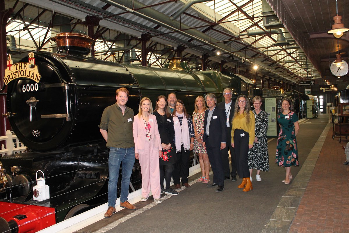 WessexMuseums's tweet photo. It's full steam ahead! Last night we officially celebrated the launch of our National Portfolio Organisation programme for 2023-26 with our newest partners in Swindon @steam_museum @LydiardMuseum @MuseumandArt Thank you @ace_national for supporting us. https://t.co/DrETpkajAp