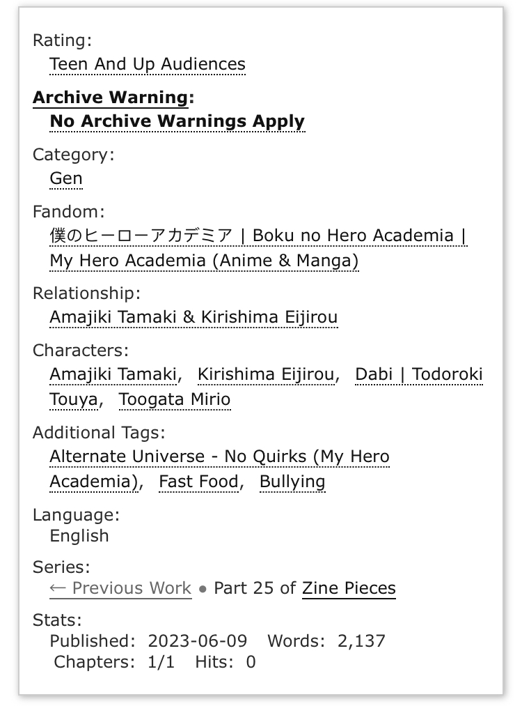 FillyBoy19's tweet photo. 🍔Into the Rush Now
🍔No Ships - Amajiki Tamaki
🍔Written for @FandomFastFood Zine
🍔https://t.co/gvfgKH1iVb

“You got the order wrong, you idiot.” Touya leans across the counter, inches from Tamaki’s face. https://t.co/6SxYfufIuH