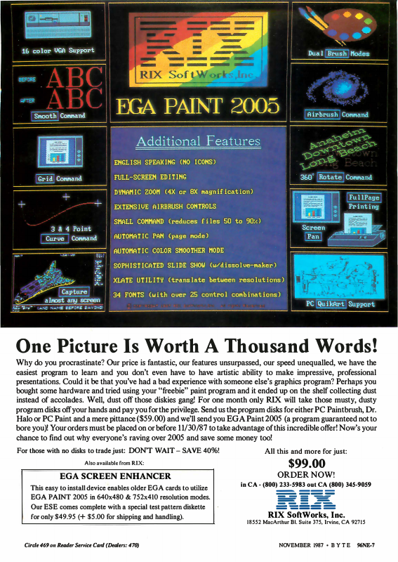 OldTechAdverts's tweet photo. Byte 1987 November
https://t.co/p9BycOdwGd
#retrocomputing #bytemagazine #vintagecomputing https://t.co/8dZKblVj6H
