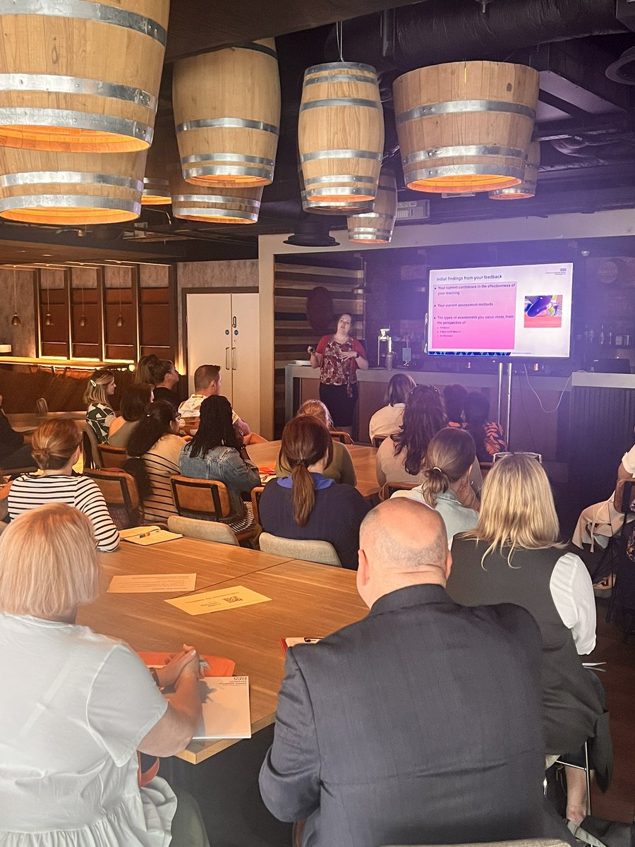 CherylGiles's tweet photo. An informative session on Assessment and Evaluation in Education, speaker Charlotte Fowler, @Lifelong_Coach @UHSx_EduApps @UHSussex_TEL @UHSussex https://t.co/CUyvGI474l