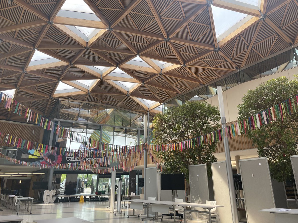 Exciting atmosphere here in Forum today as we get everything set up for the #GCExeter showcase! 

2:20-4pm today in Forum 👀 
 #UniOfExeter #GCExeter