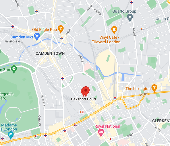 THREAD 🧵on current minor obsession: the history of housing on this one square in Somers Town, between King's Cross and Euston. This is what it looks like today. Oakshott Court, built 1974-76 by Camden Council. Very nice!