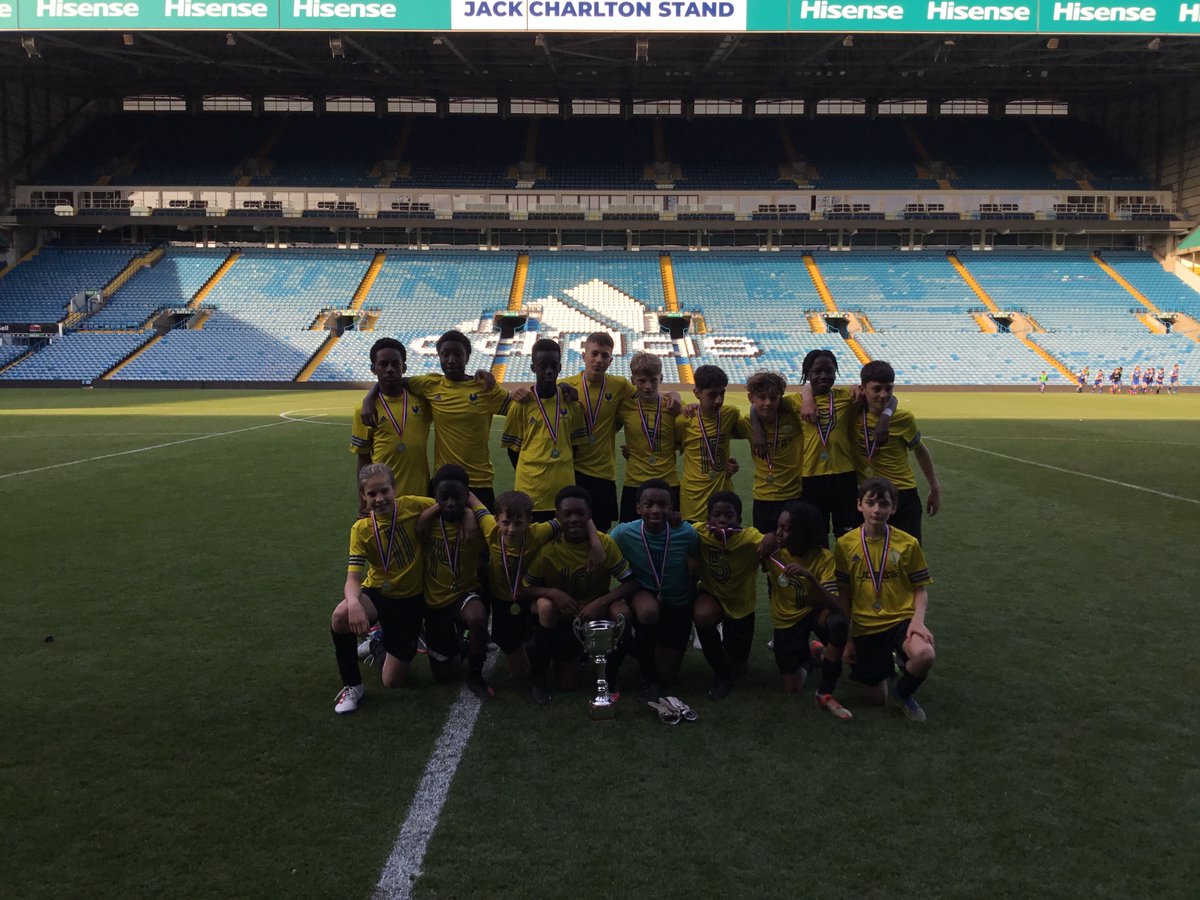 Congratulations again to our Yr8 boys at Elland Road, who beat Oulton Academy 4-1 in the final of the Revie Cup. The team was excellent. Kaiser put us 1-0 up at halftime; then hat-trick hero Nathan scored in the second half. Thanks to all the supporters!