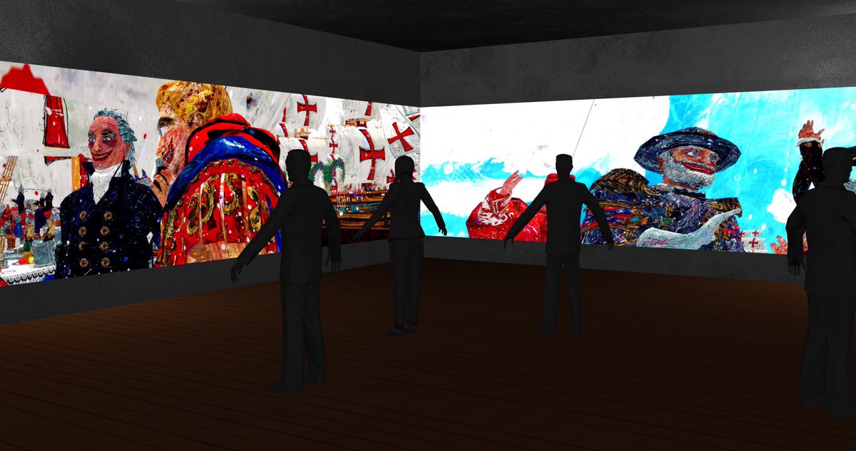 FedericoSolmiNY's tweet image. 3D simulation of my upcoming solo exhibit at @NUBlockMuseum 
in Chicago, can’t wait 
Federico Solmi “The Great Farce” Sept 24 - December 8, 2024 
#FedericoSolmi #videoinstallation #videoart