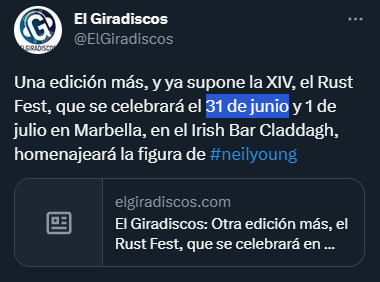 Mpmsm2010's tweet photo. @ElGiradiscos #ElGiradiscos #Marbella 
#RustFest #IrishBar #Claddagh

#Junio va a terminar antes de lo que anuncian.

#FechasImposibles https://t.co/mSoz4M4JhD
