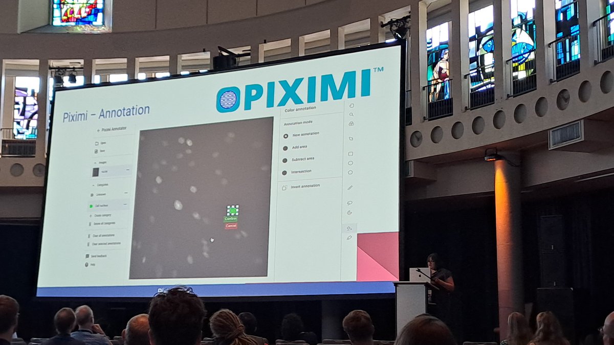 Amazing talk by Beth Cimini, presenting Piximi, to offer deep-learning for all in a user-friendly way 🤩
#elmi2023