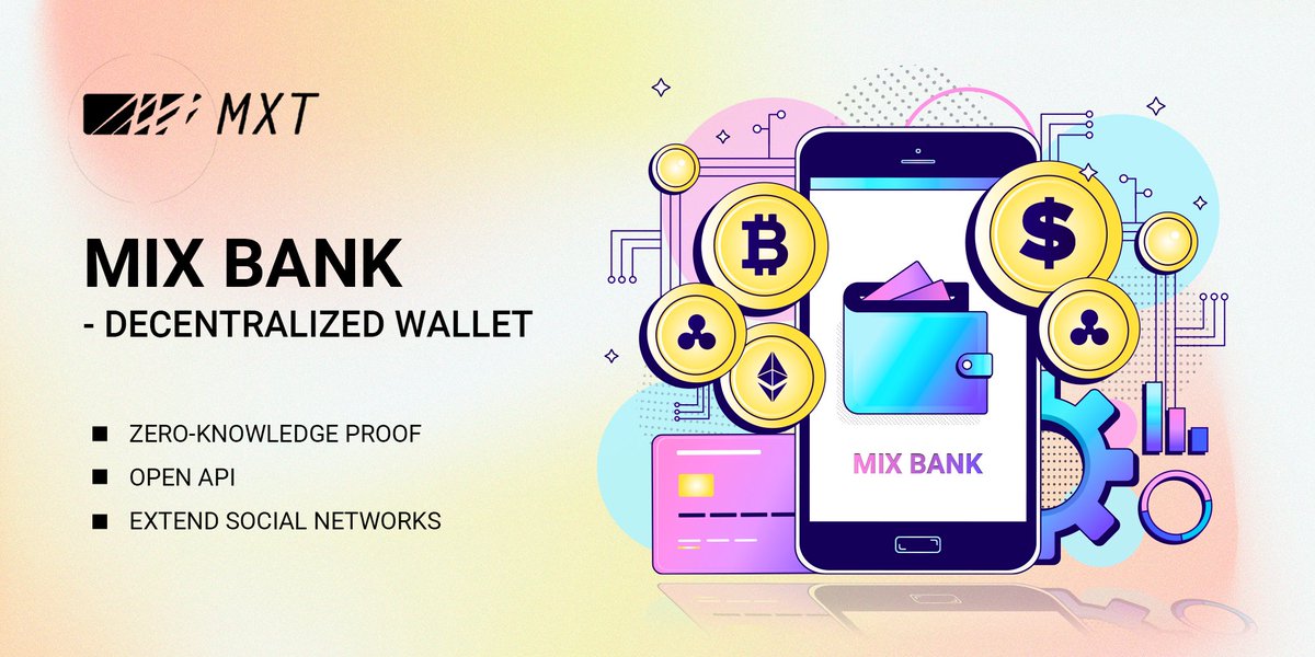 MixtrustMXT's tweet photo. Happy Friday!🏝
👇Let’s learn more about #MixBank
🔹MixBank is the #decentralized wallet of #MixTrust and the main carrier of MixTrust
✅Know more Features
Open #API
It adopts # proof technology
Extend social networks
#Web3 #AI #wallet https://t.co/SEBJZFprtb