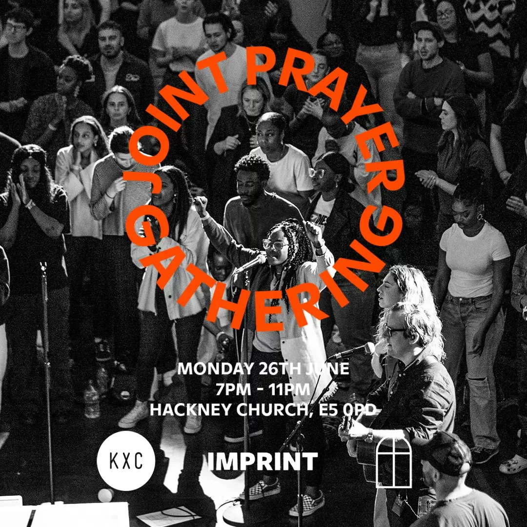 Mark it down in your calendar 🗓️ We are gathering with our family at @KXChurch and <a href="/SaintChurch_/">SAINT</a> on Monday 26 June 2023 from 7pm to 11pm to lift up the name of Jesus, as one! 

A time of praise, presence and prayer 😀 🔥📍 Hackney Church, E5 0PD 

See you there!