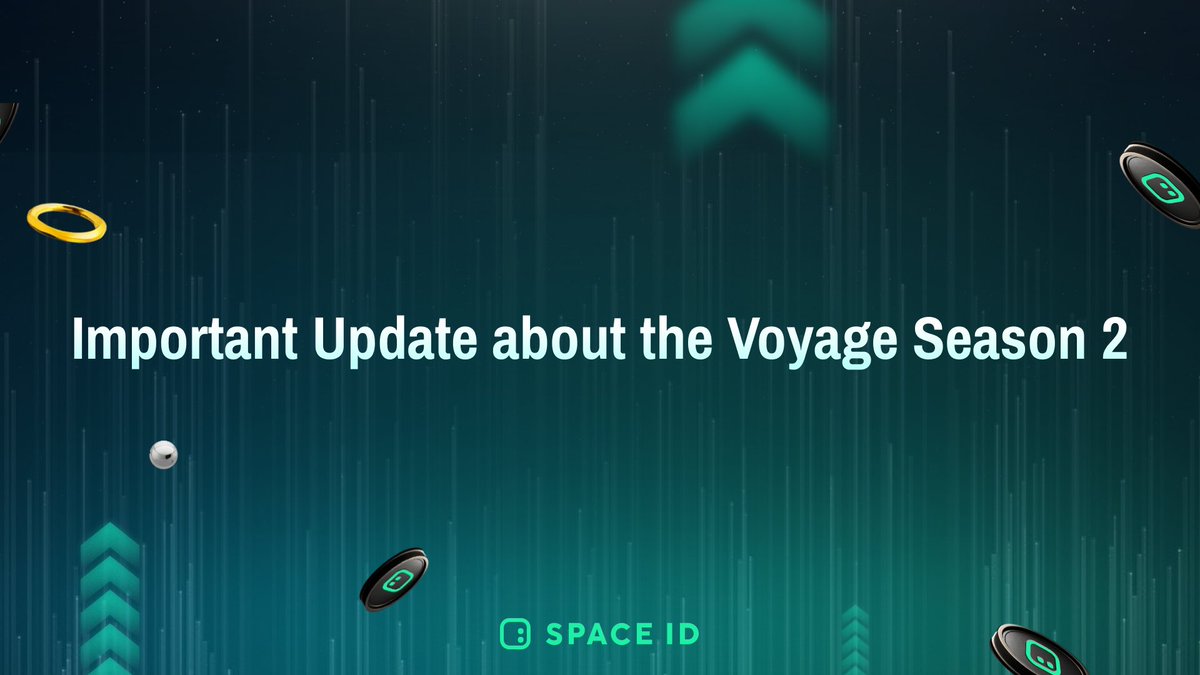 SPACEID's tweet image. Behold yourself🐂! #SPACEID Voyage Season 2 is now hurtling towards its epic end: 6/16 8AM UTC.

Calling &amp;amp; Striking Points, &amp;amp; boost factors will be calculated using the data collected throughout Season 2.

Continue the thread for more info on $ID airdrop, distribution &amp;amp; buyback👇