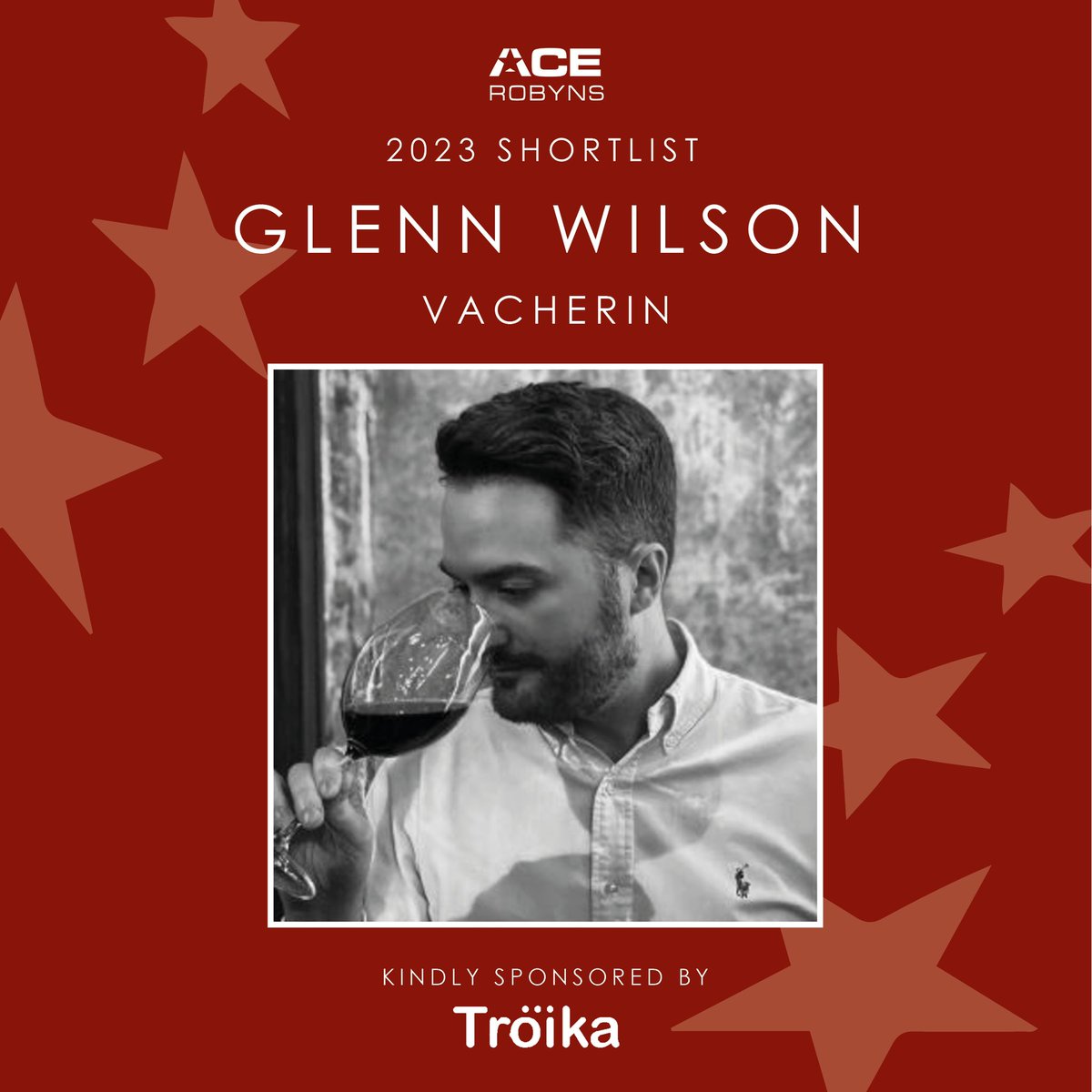 We are excited to announce our first shortlisted ACE Robyn for 2023. Congratulations to Glenn Wilson @VacherinLondon see you on Tuesday 11th July at Bluefin - all welcome it’s also our summer social. Tickets via louise@acegb.org #acerobyns23 #acesummersocial