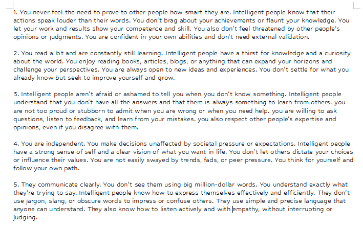 LlesiSea's tweet photo. 10 Signs Of An Intelligent Person

#BigBrain #HighIntelligence https://t.co/bVZ32FYXYA