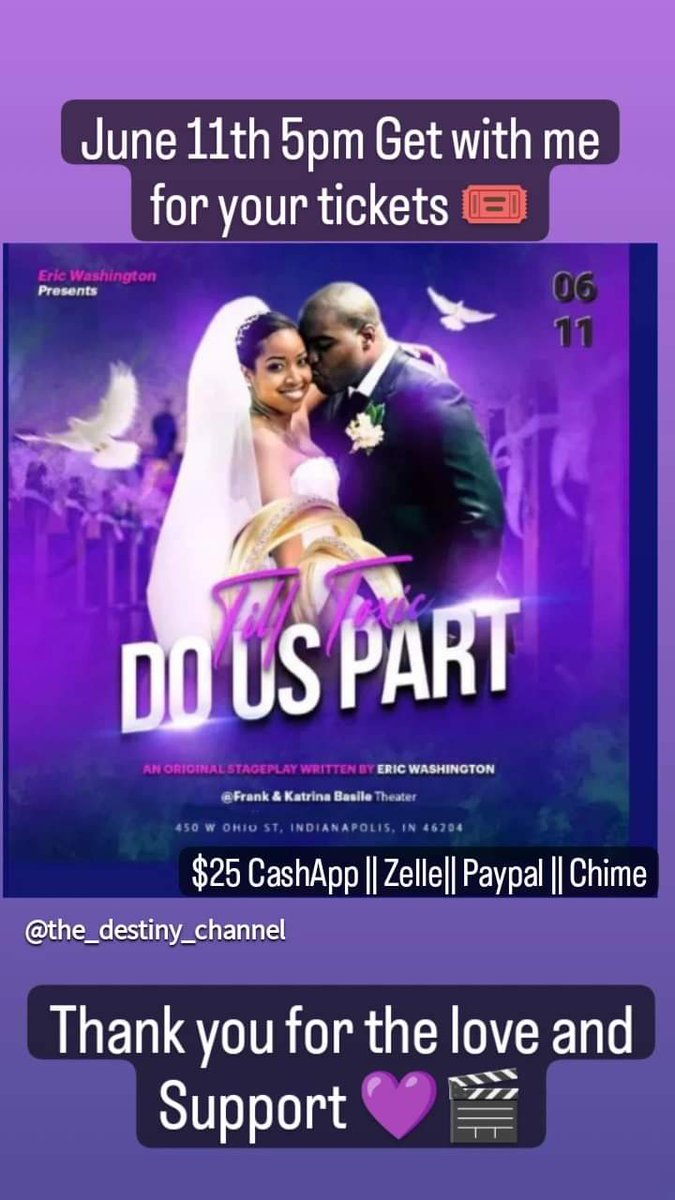 ItsyahDestiny's tweet photo. Can't believe I'll be on Stage #acting this Sunday I'm so EXCITED 🙌🏾 
Get your Tickets $25🎟️
Follow Me On #instagram 
🦋The_destiny_channel 

#stageplay #drama #comedy #model #talent https://t.co/sgiBoyVEpP