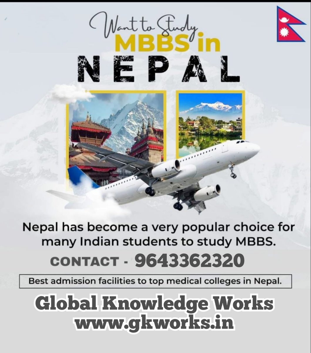'MBBS in Nepal: Empowering Medical Aspirations Close to Home!'
#mbbsabroad2023 #mbbsnepal #GKworks #vivekgupta #nepalmbbs #bestmbbscounsellors #mbbsadmission #mbbsadmission2023