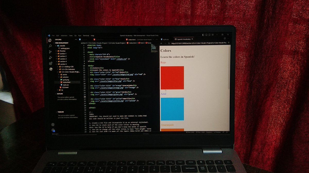Just completed with basic of CSS.
#day2