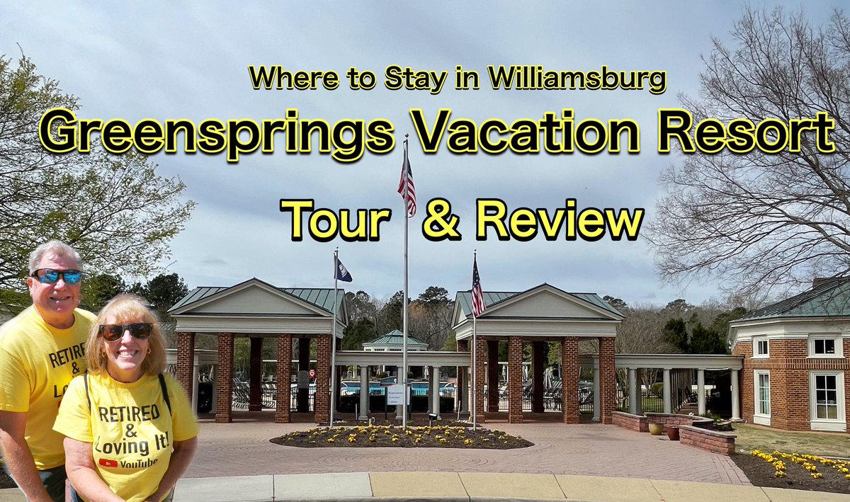 retirednloving's tweet photo. A Peek Inside the Grand Accommodations of Greensprings Vacation Resort i... https://t.co/5g7lD6aXa3 via @YouTube
#resort #Hilton #HiltonGrandVacations #historictriangle #Williamsburg #tour #review  #vacationmode #family #hotels #travel @colonialwmsburg #travelbloggers #fun #live https://t.co/sN9Vd3tM3T