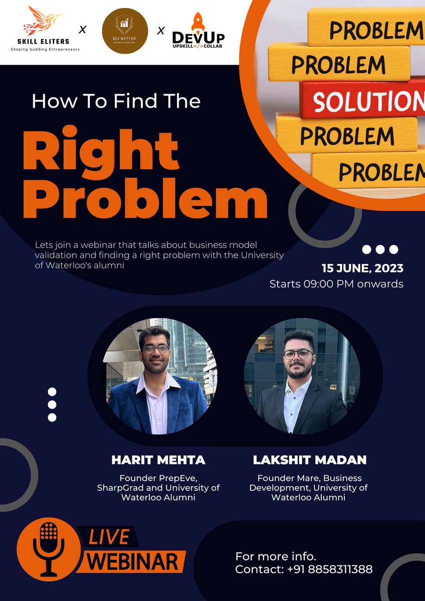 Kiet_edu's tweet photo. Do you have a burning desire to solve problems?
If yes, join our #webinar on June 15th at 9 pm for a talk with #alumni of the #University_of_Waterloo.

Register here: https://t.co/uDLsNSlCg9

#kiet_group_of_institutions #KIETGZB #kietengineeringcollege #KIET #AKTU #AICTE https://t.co/pUSpefimwt