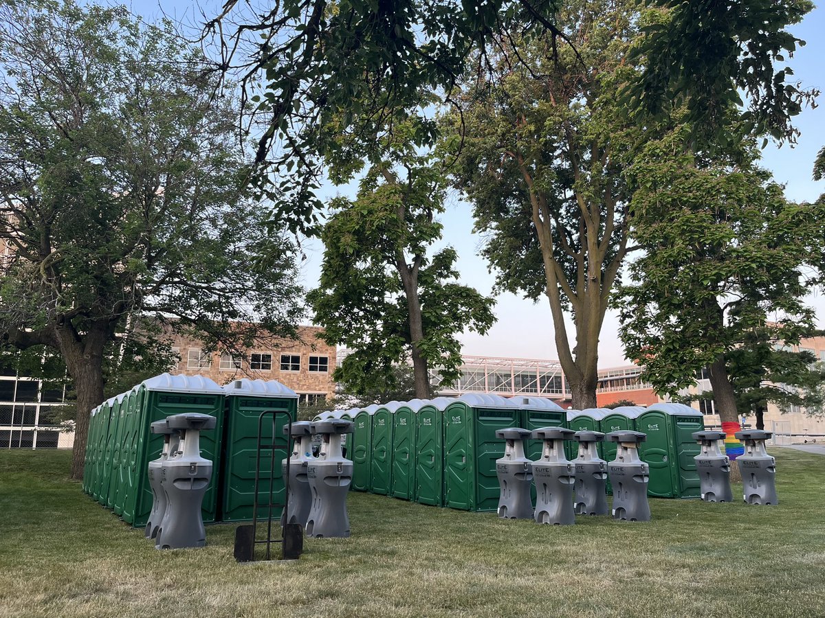 Setup is underway at Military Park for Indy’s Pride Festival on Saturday!

The parade begins on Mass Ave. at 10 a.m. followed by the festival 11 a.m. - 11 p.m. 

@WTHRcom | #13sunrise