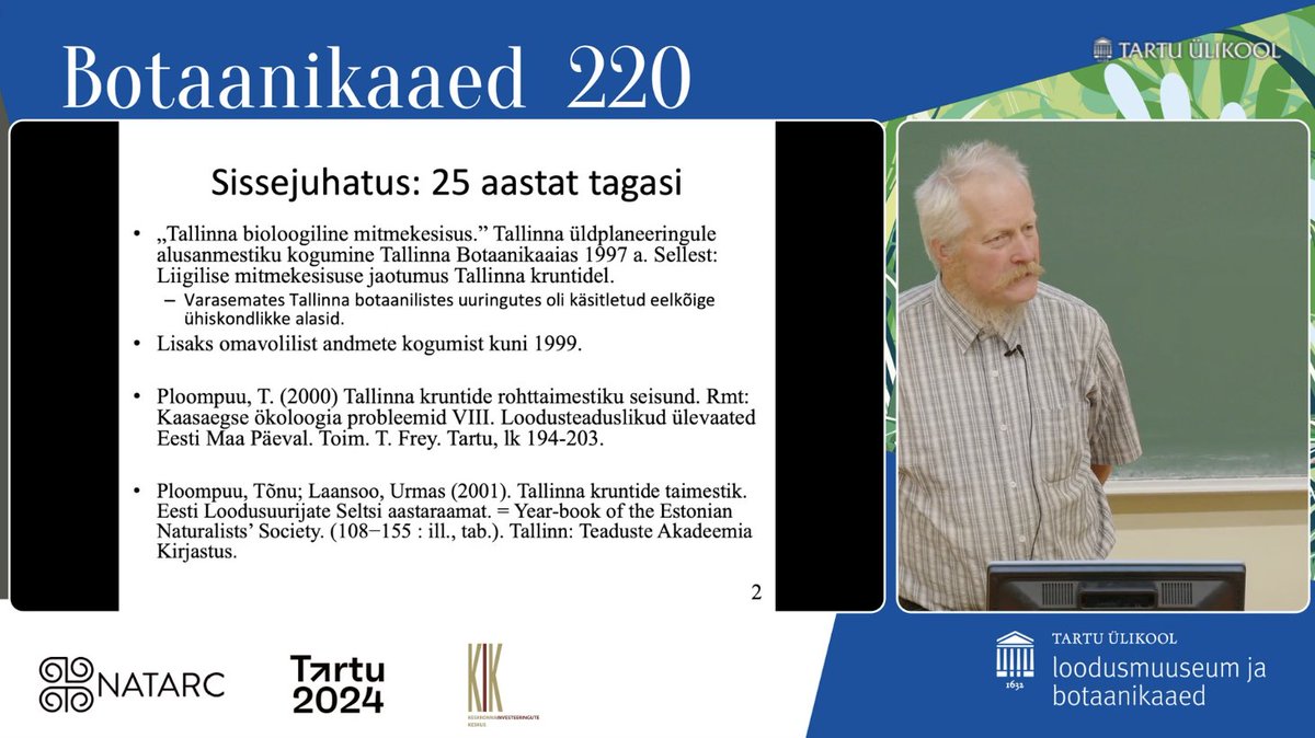 Tallinna aedade taimestik: 25 aastat tagasi ja hinnang praegusele. Ja mida see tähendab?
Tõnu Ploompuu (@TallinnaYlikool)

#taimed #taksonoomiapäev #taksonoomia #elurikkus #aiad