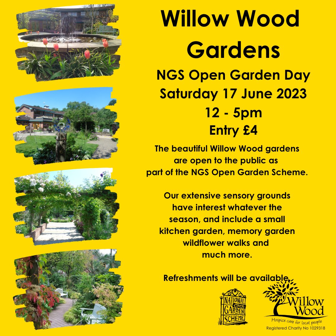 The beautiful Willow Wood gardens are set to open to the public as part of the NGS Open Garden Scheme on Saturday the 17th of June.⁠
⁠⁠
Refreshments will be available and the Gardens will be open from 12 - 5PM