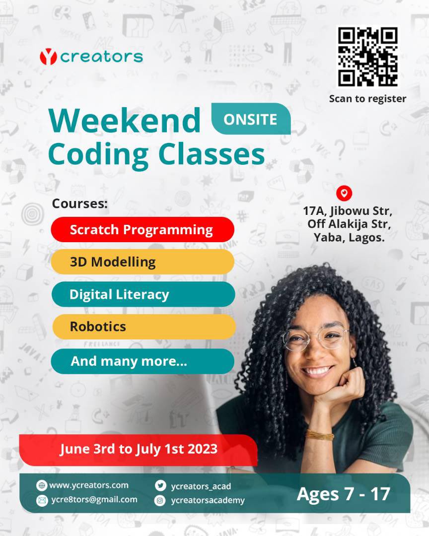 🧪 The Weekend is here!
Parents, are you looking for ways to engage your kids in exciting activities while you take the much needed rest you deserve?
Don’t fret!

ycreators.com/weekend

Register your kids for our physical or virtual weekend classes.
