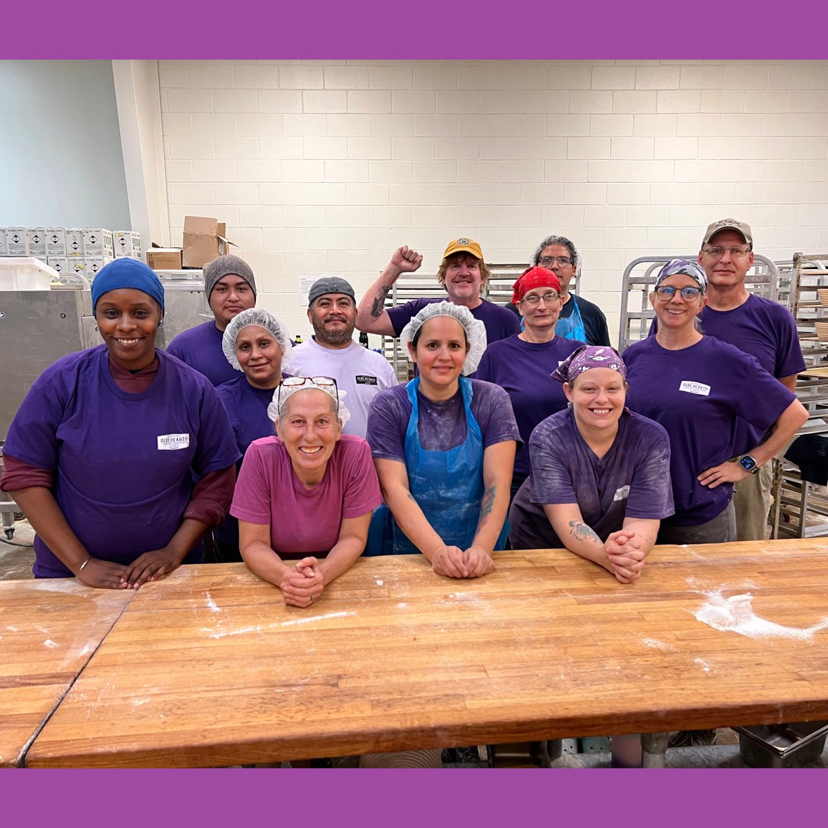 OldeHearthBread's tweet photo. Shannon and Janice here - Fridays, we wear purple to celebrate people we’ve lost. For us, it’s our friend, Frankie. Purple is her color. Her infectious smile, sparking laugh, and overflowing positivity live on. Wear purple for the ones you miss too!
#FrankieFriday #wearpurple https://t.co/Rh8zxcqJED