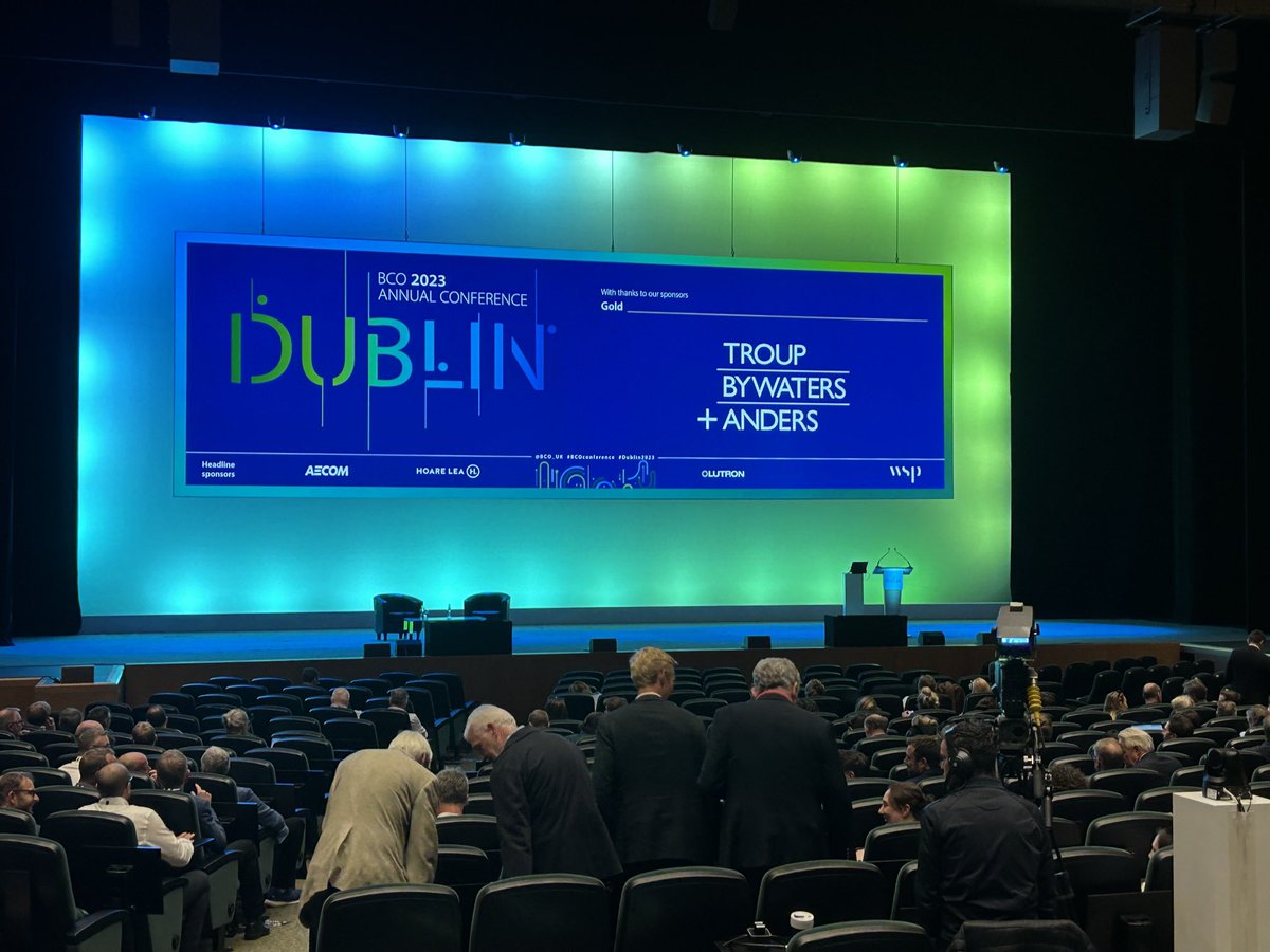 ⁦<a href="/TroupBywaters/">Troup Bywaters+Anders LLP</a>⁩ #Proud sponsors of the ⁦<a href="/BCO_UK/">British Council for Offices</a>⁩ #Dublin2023 #BCOconference final day of what has been a very thought provoking and informative experience.