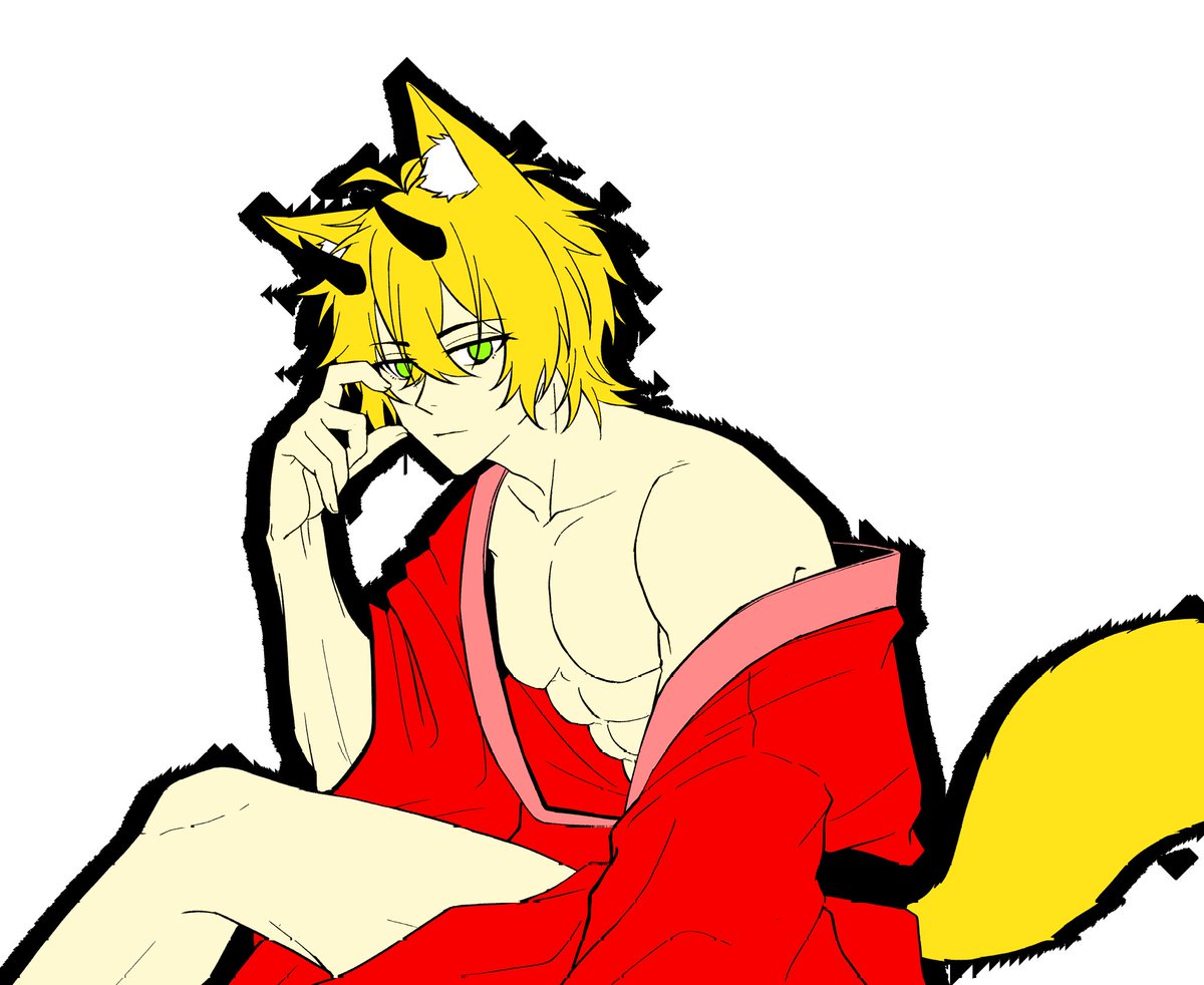 I wonder how i look like if im back to my fox side but still keep my demon side hmmmmm ya

Interesting right :p
*Hoaam