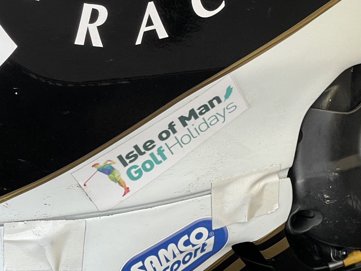 Company sticker on #iomTT bike. 👍