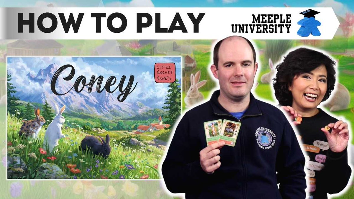 Wanna have a rabbit farm? You can in #Coney 😀🐇 - Draft your rabbit cards and place them in the most efficient way to score the most points! Coming to Kickstarter, here's how to play - youtu.be/NBywIc4ZyCE
#littlerocketgames