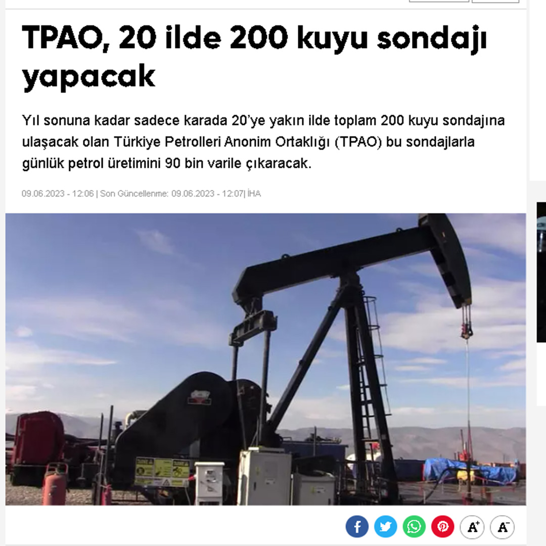 Türkiye yüzyılı EXPO Anadolu.

200 TPAO açacaksa,
ABD ve İngiliz firmaları da 200 kadar açacak demektir.
Toplam yıl sonuna 500 kadar petrol kuyusu açılabilir.
Bakalım civciv mi çıkacak, kuş mu çıkacak.
Çatlatırken biraz hassas davranmak gerekir.
Evde olabiliriz.