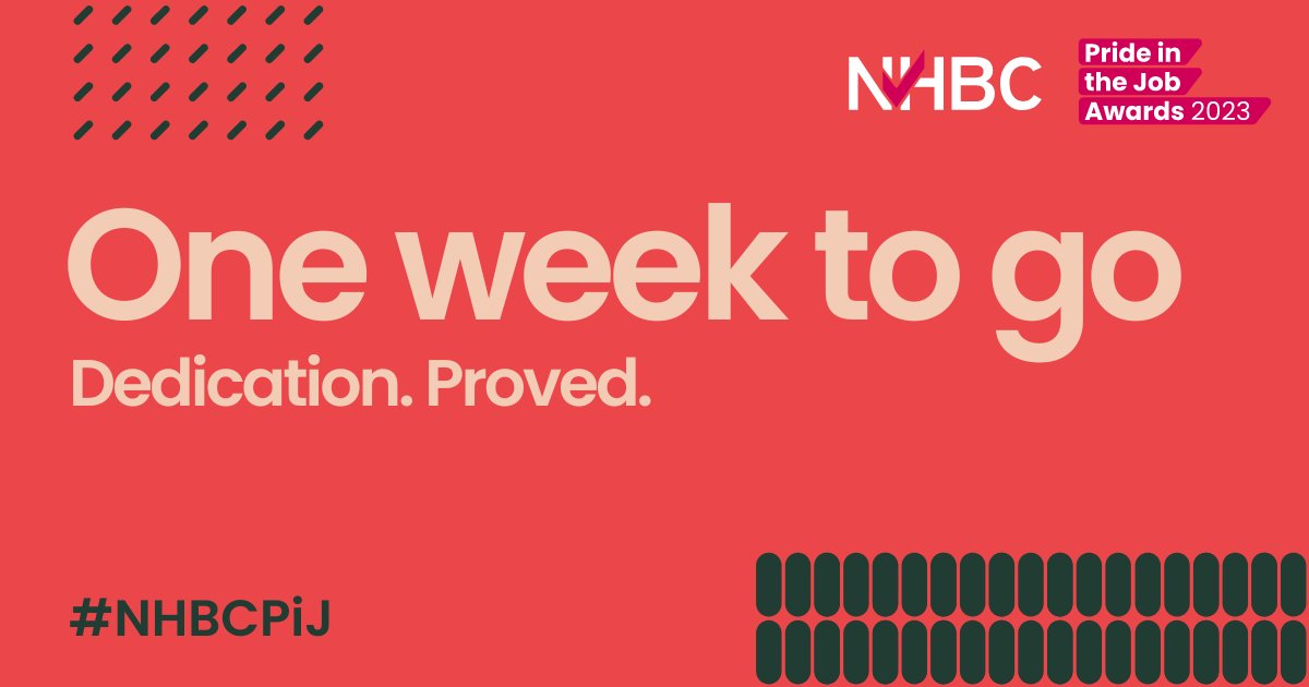 NHBC on Twitter "⏱The countdown is on for the Pride in the Job Awards