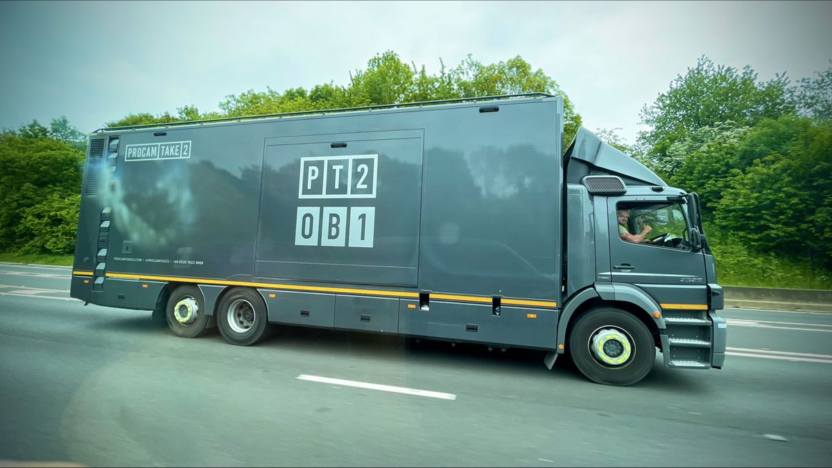 Repost from our PT2 Projects Technical Director, Dan Studley 👏

"Had a great shoot last weekend in Sheffield with Procam Take 2’s OB1. Here she is being driven back to base. 15 cine cameras shooting UHD HDR #OBLife " 🎥

Read more about OB1 here 👇
procamtake2.com/uk/news/press-…