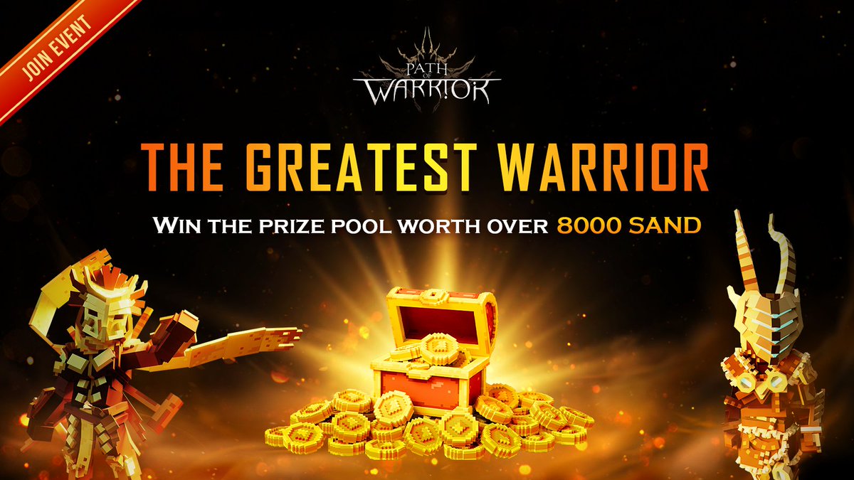 questsoftriloga's tweet image. ⚔️THE GREATEST WARRIOR!⚔️ 
Celebrate "Path of Warrior Public Access."

It's time to prove your strength. To become the greatest warrior and win prizes pool worth over 8K SAND! destination.🏆

⭐️Rules: 
🔷❤️,RT 
🔷 Playing Path of Warrior game to achieve 3-star ratings in each…