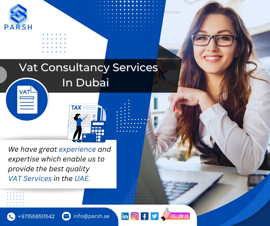 AndParsh's tweet photo. Vat Consultant in Dubai...
Visit Parsh accounting to learn how they can assist you with managing your VAT accounting so that you may take advantage of their knowledge and experience as a VAT consultant.
https://t.co/UvHJLQZzx1
#parshaccounting #Dubai https://t.co/R3b6SeiOq5